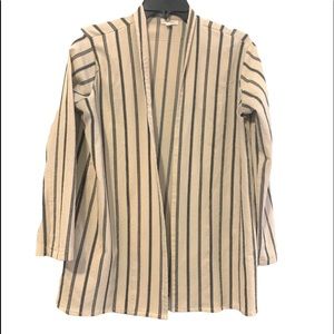 Rebellion Long Sleeve Off White/Black Thin Jacket